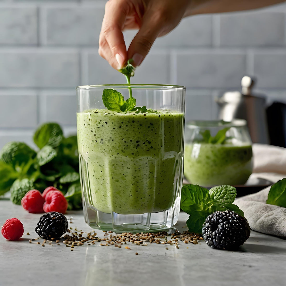 Matcha Smoothie (Healthy & Filling)
