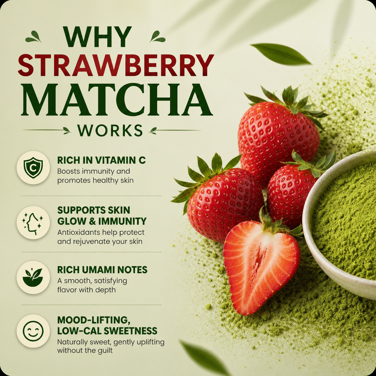 Strawberry Matcha | Fruity Blend | 50g