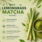 Lemongrass Matcha | Monk Fruit Sweetener | 50g