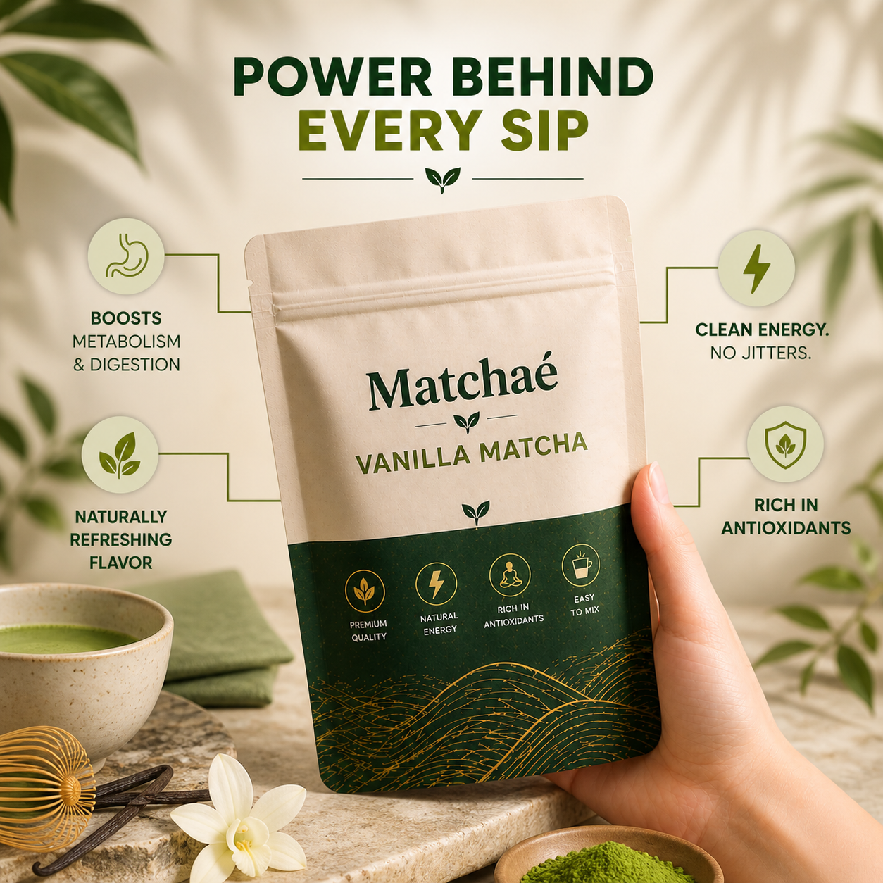 Vanilla Matcha | Creamy Blend | 50g